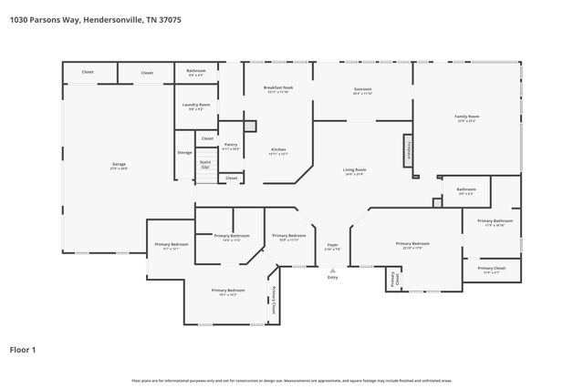 1030 Parsons Way, Hendersonville, TN 37075